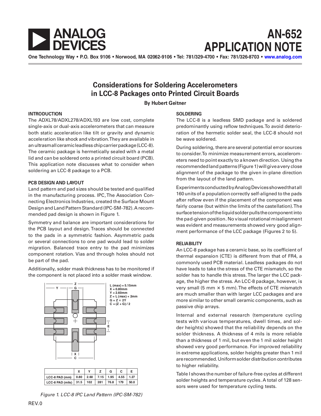 Analog Devices AN652 Application Notes