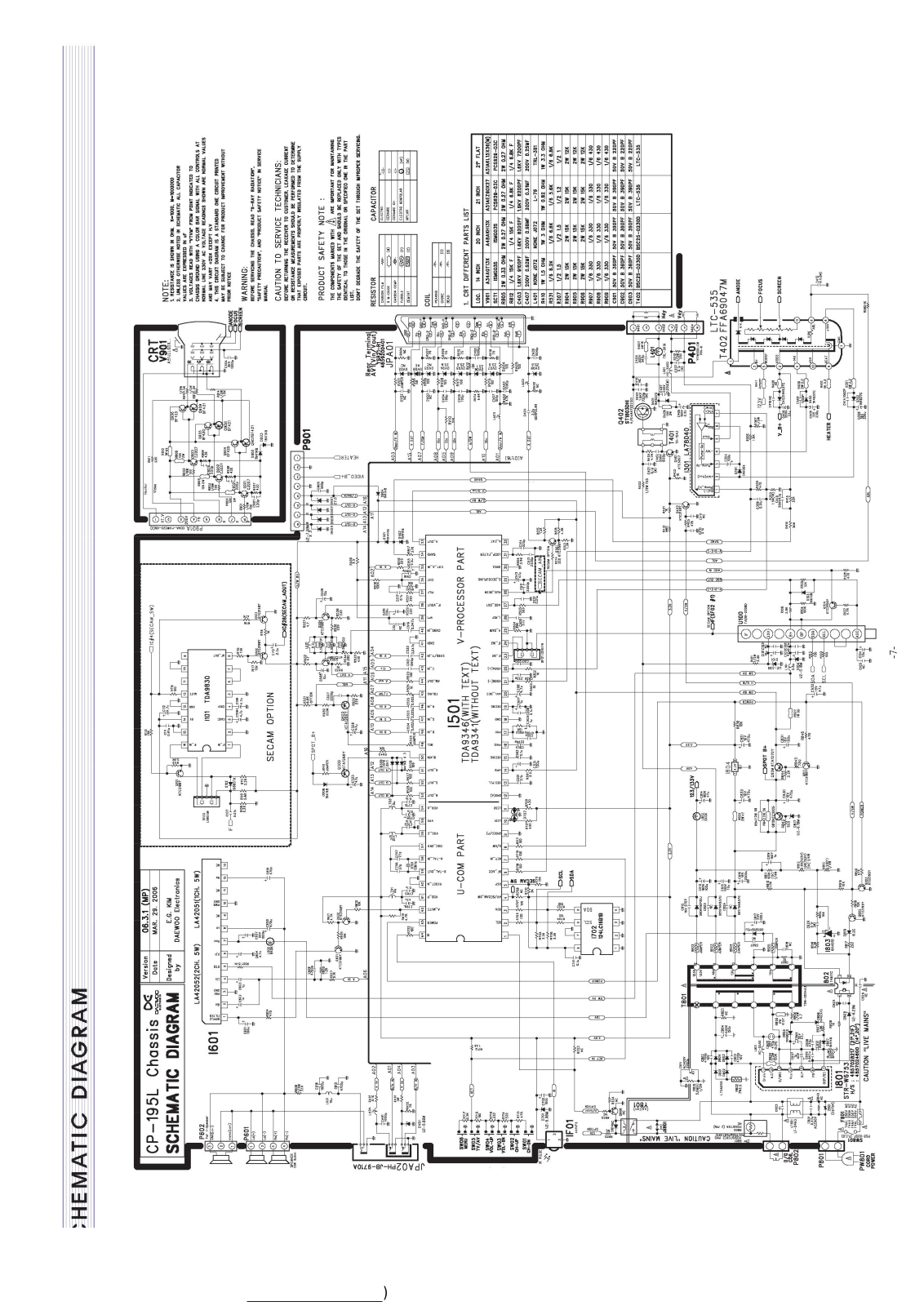 Daewoo CP-195L Service Manual