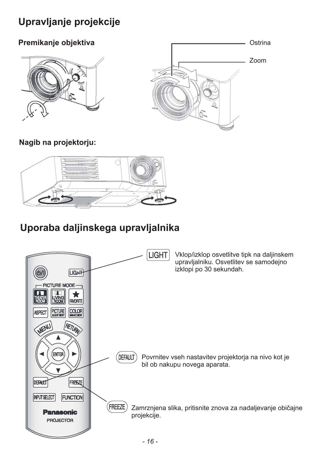 Panasonic PT-AX200E Instructions Manual