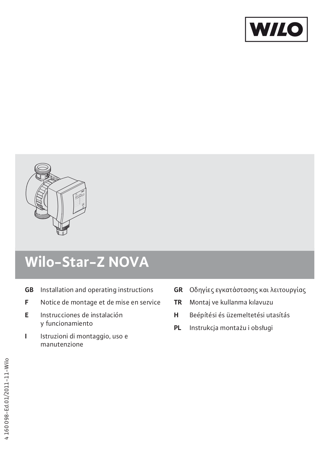 WILO Star-Z NOVA User guide