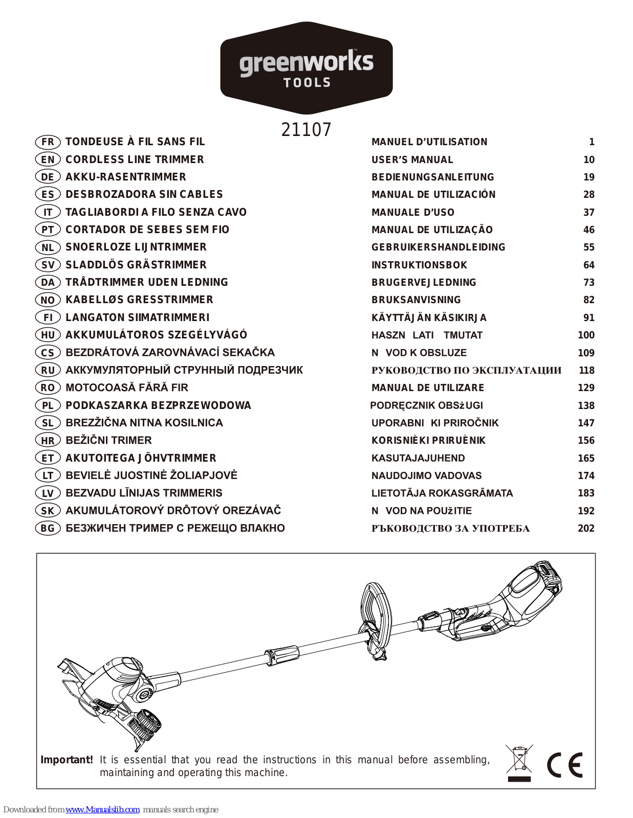 Greenwood 21107 User Manual