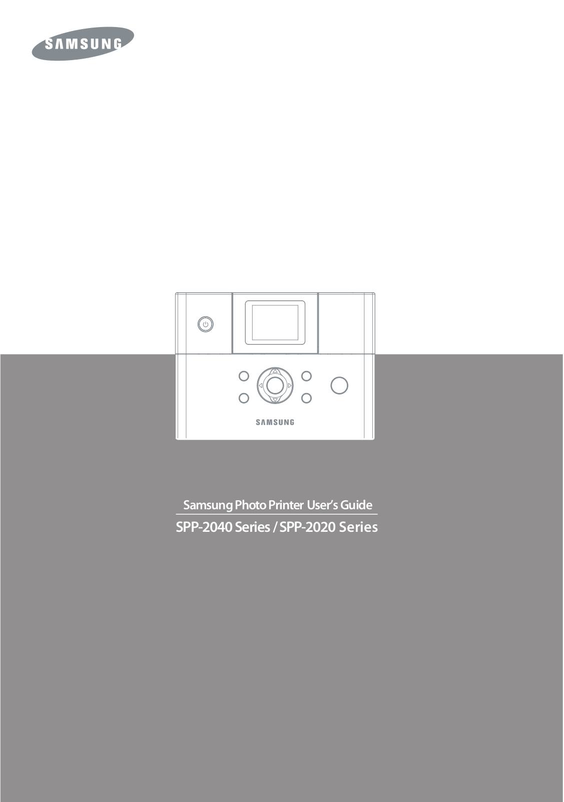 Samsung SPP 2040 User Manual