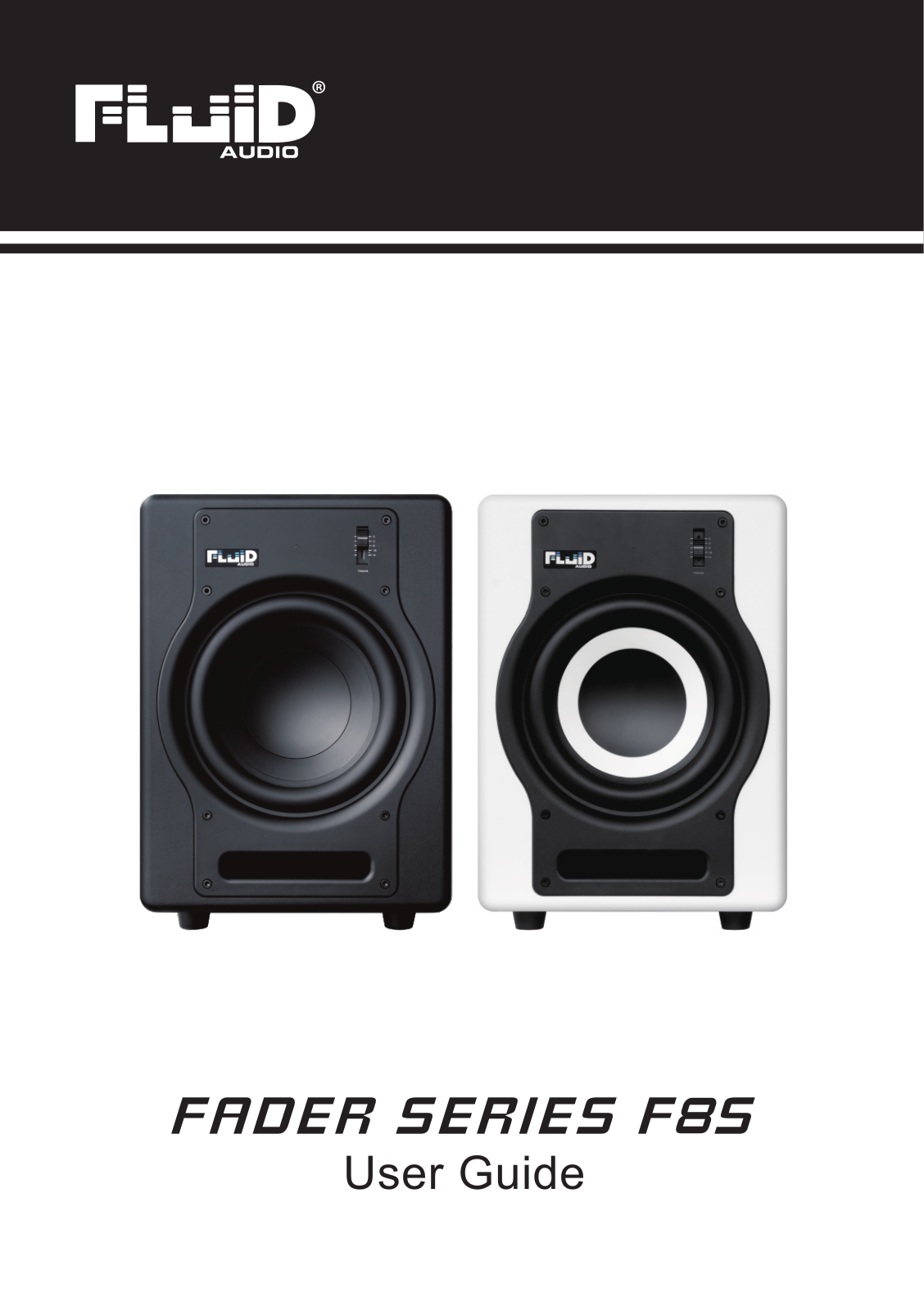 Fluid Audio FA-F8S, FA-F8SW User manual