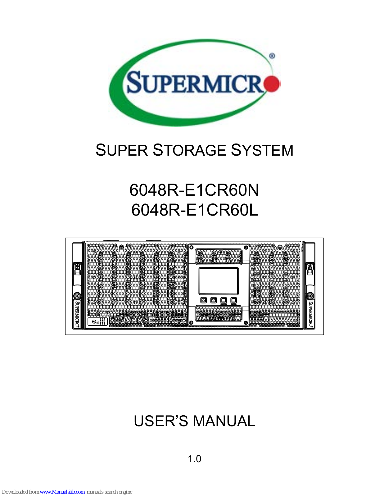 Supermicro 6048R-E1CR60N, 6048R-E1CR60L User Manual