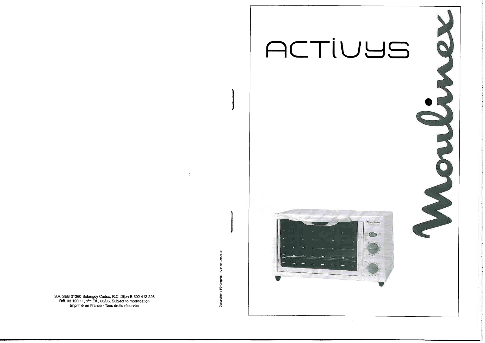 MOULINEX OV1880 User Manual