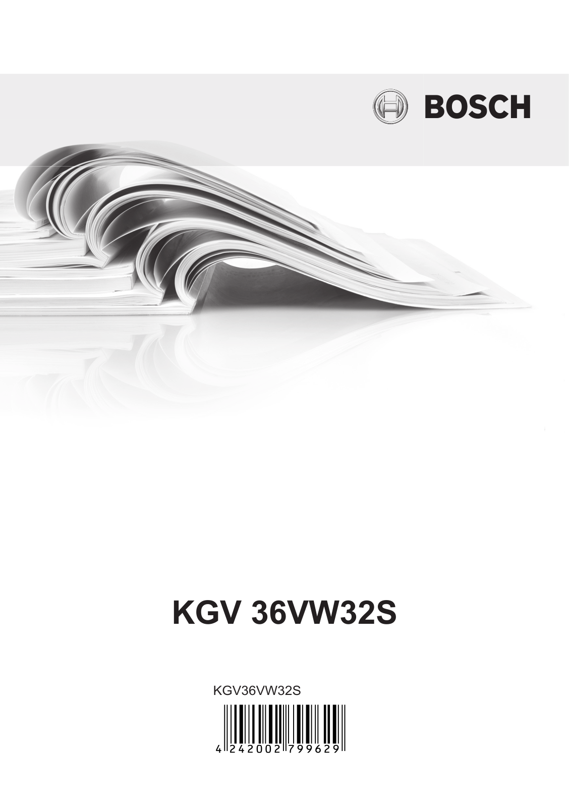Bosch KGV36VW32S User Manual