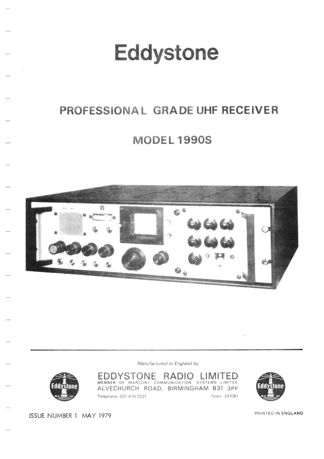 Eddystone 1990S Service Manual