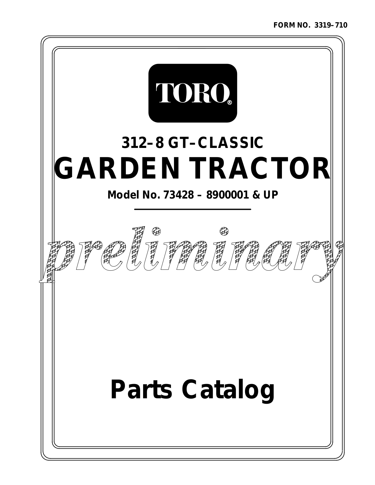 Toro 73428 Parts Catalogue