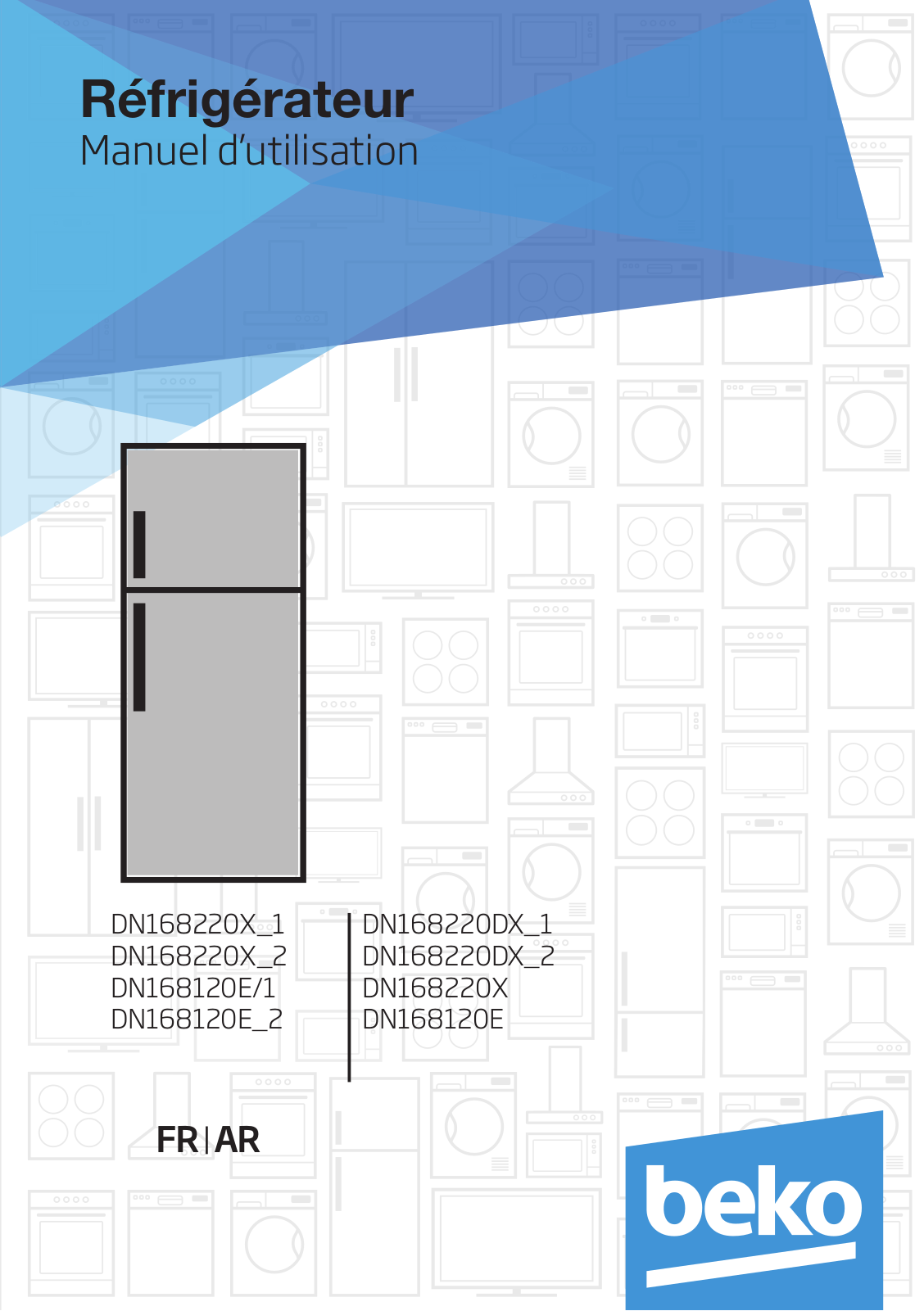 Beko DN168220X_1, DN168220X_2, DN168120E/1, DN168120E_2, DN168220DX_1 User manual