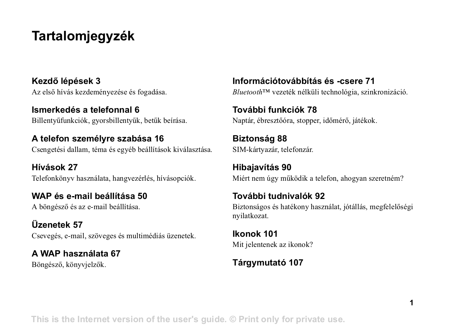 Sony ericsson T68I User Manual