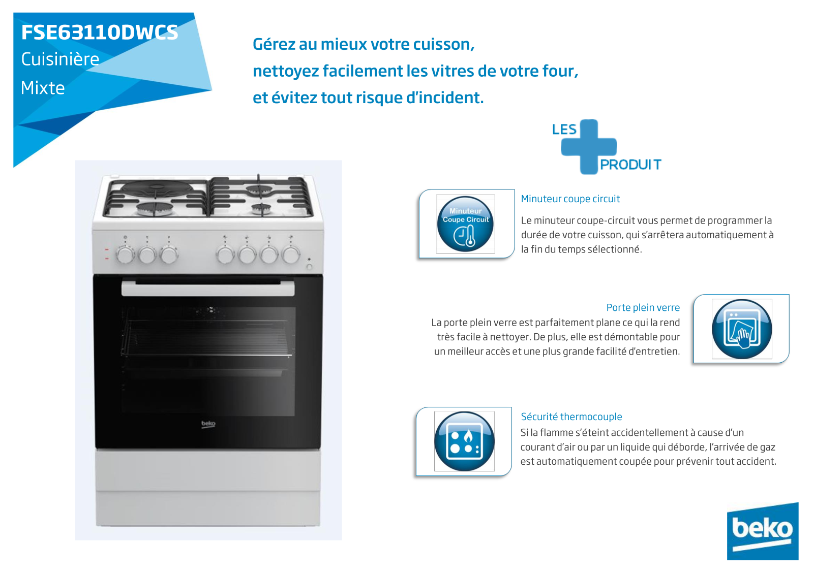 Beko FSE63110DWCS product sheet