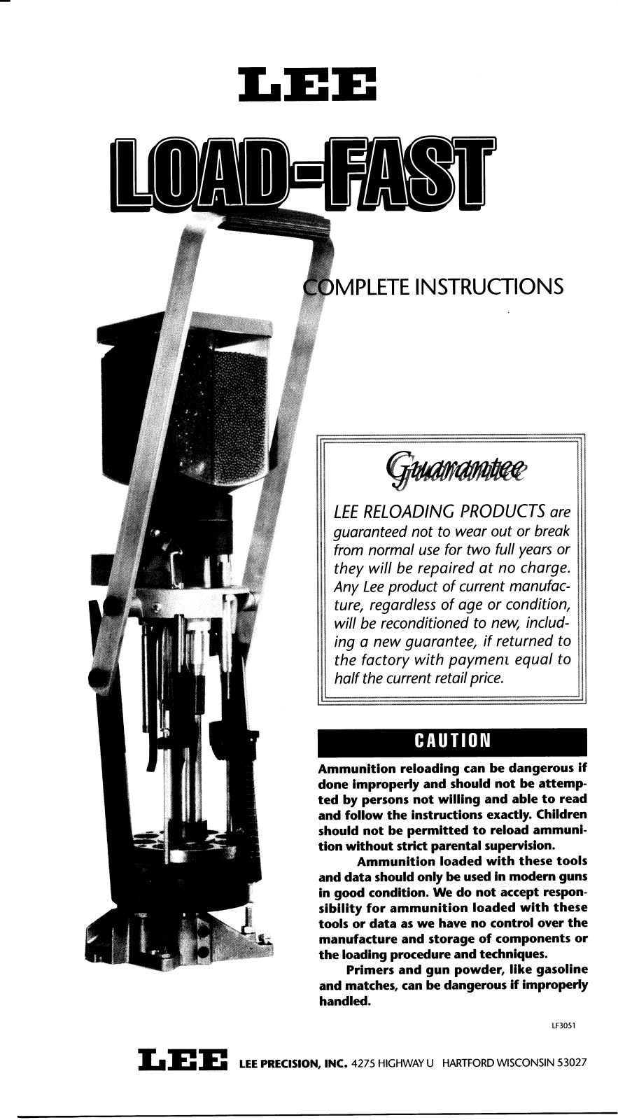 lee loadfast User Guide