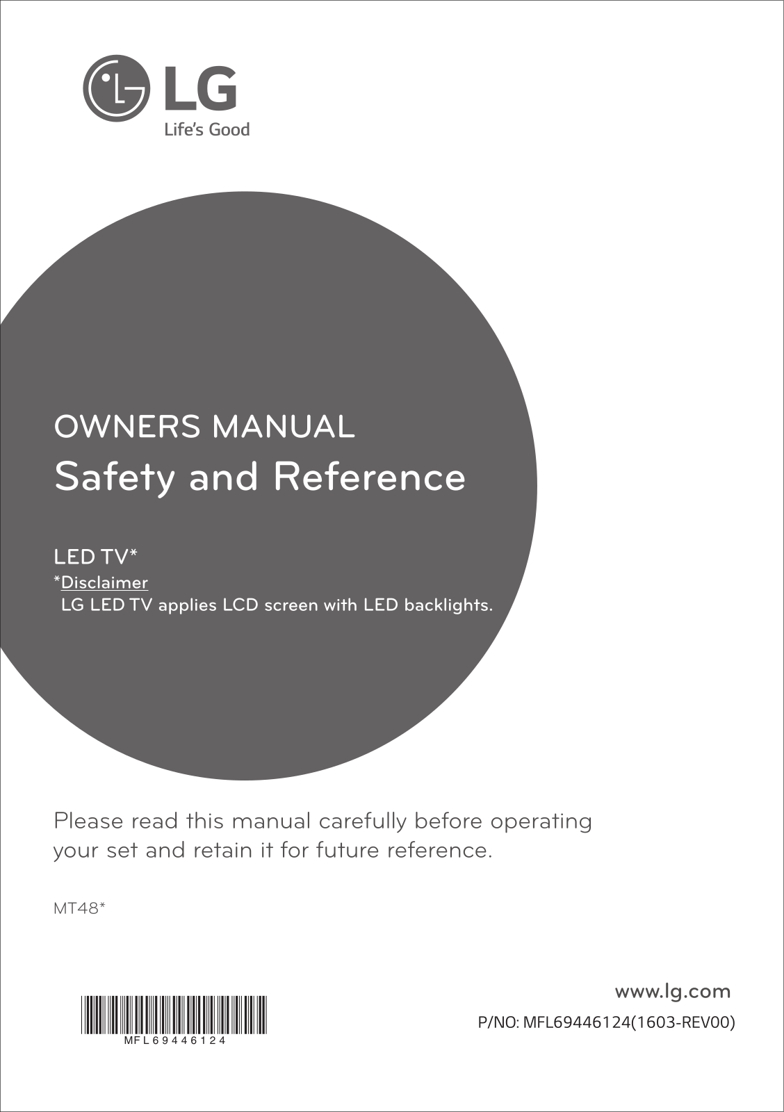 LG 24MT48AF-PT Owner’s Manual