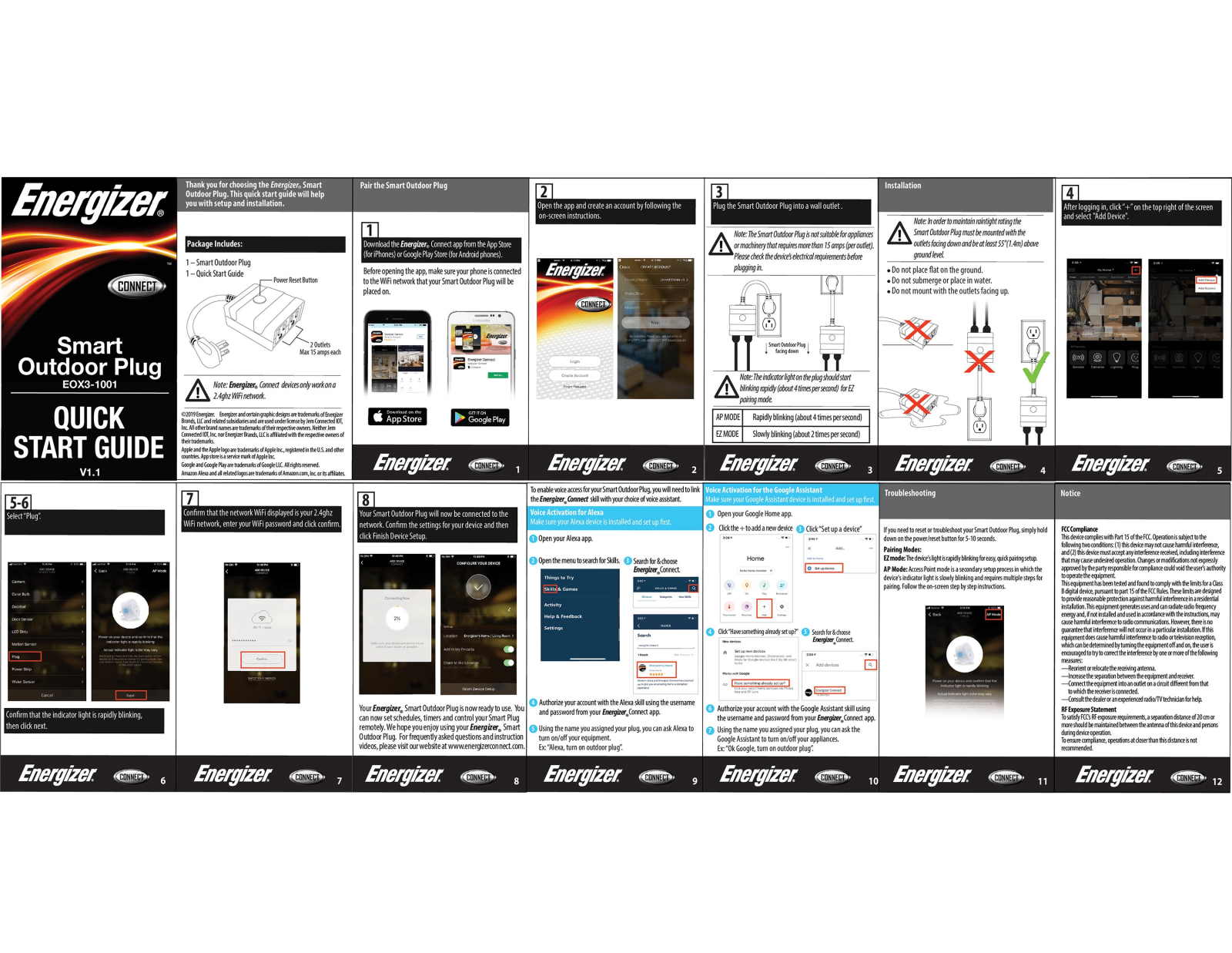 Energizer EOX3-1001 User Manual