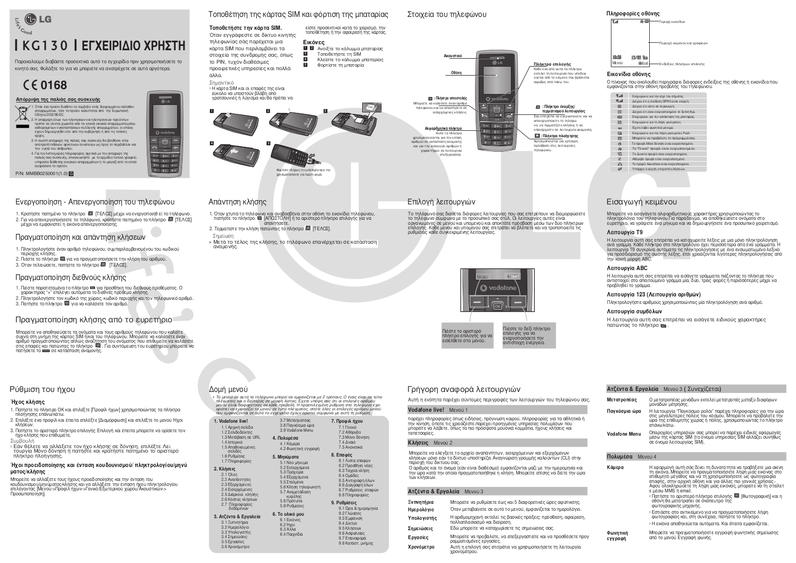 LG KG130 Owner’s Manual