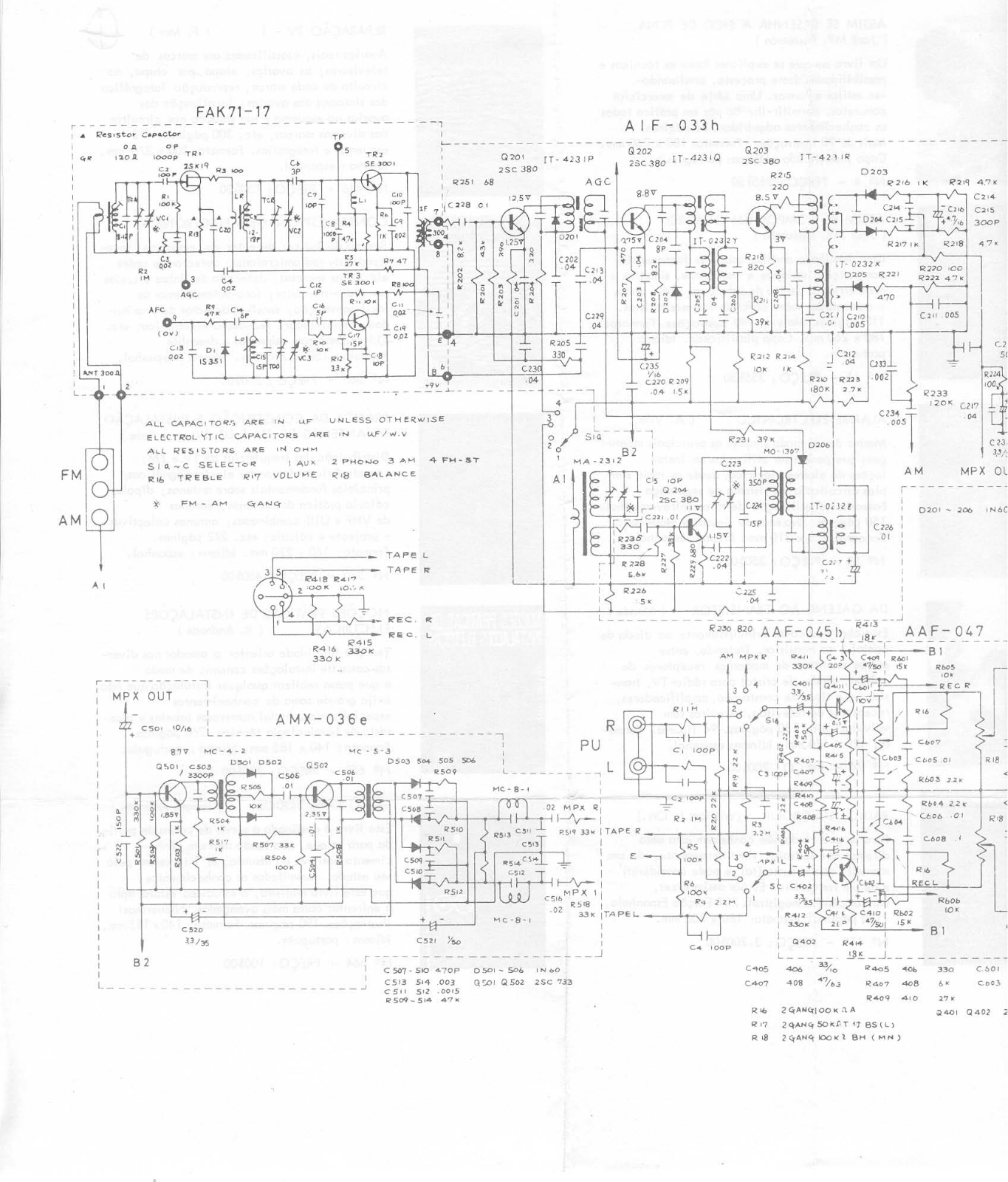 Onkyo SM-10 Schematic