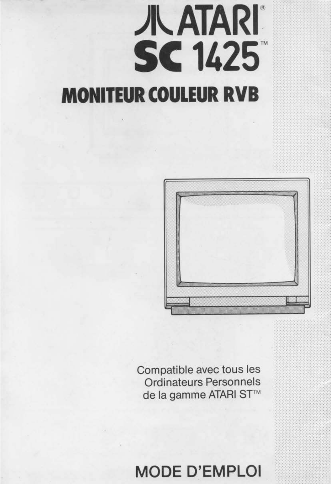 Atari SC 1425 Operating Instructions Manual - ManualMachine.com