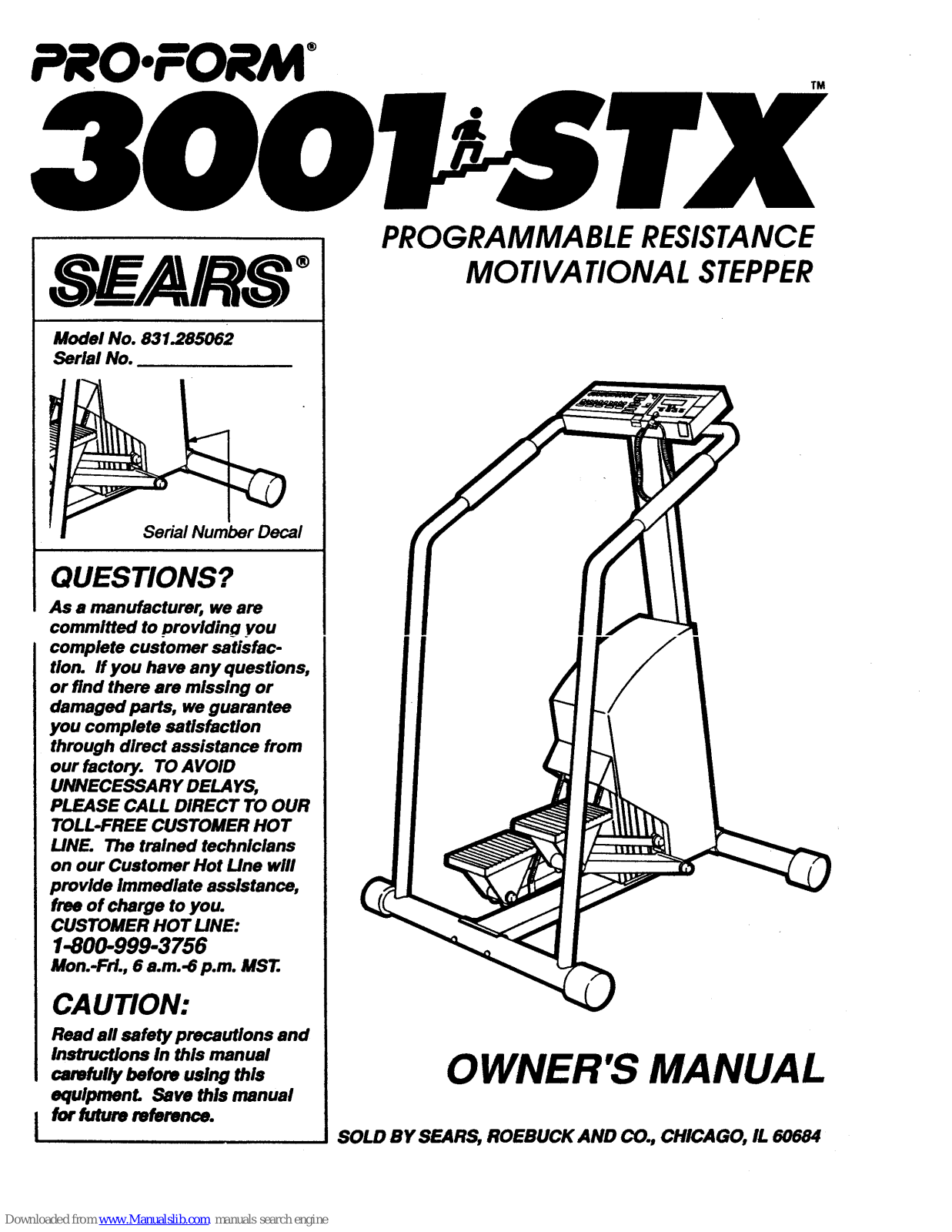 Pro-Form 831.285062 User Manual