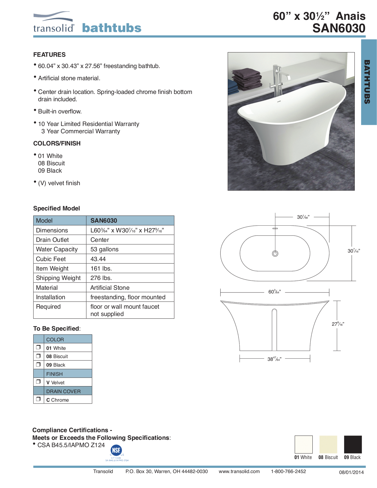 Transolid TRMB1125 Specifications - ManualMachine.com