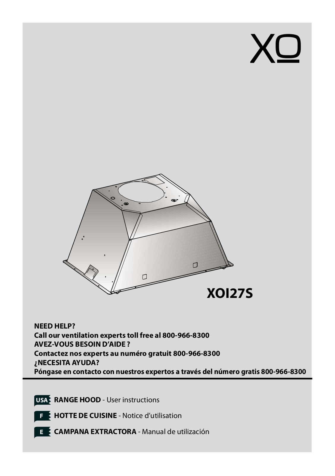 XO XOI27S User Manual