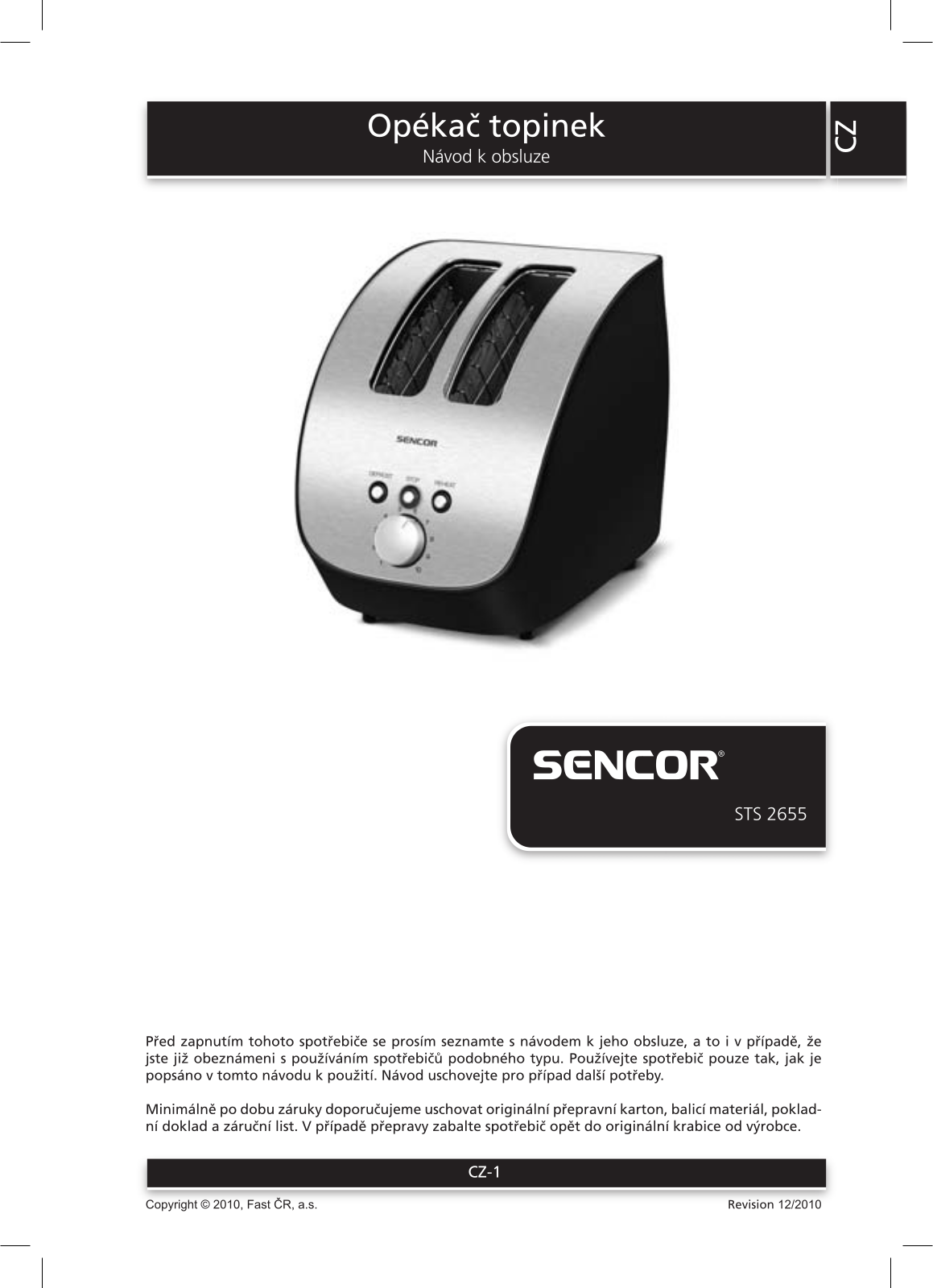 Sencor STS 2655 User Manual