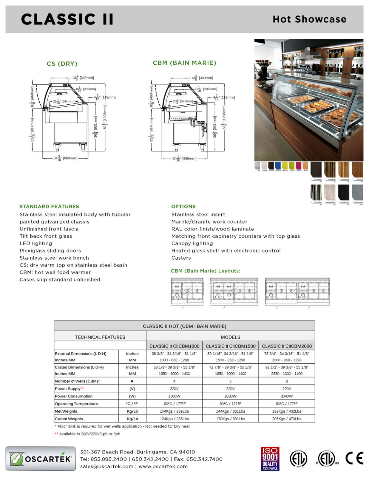 Oscartek CLASSIC II CIICBM1000 User Manual