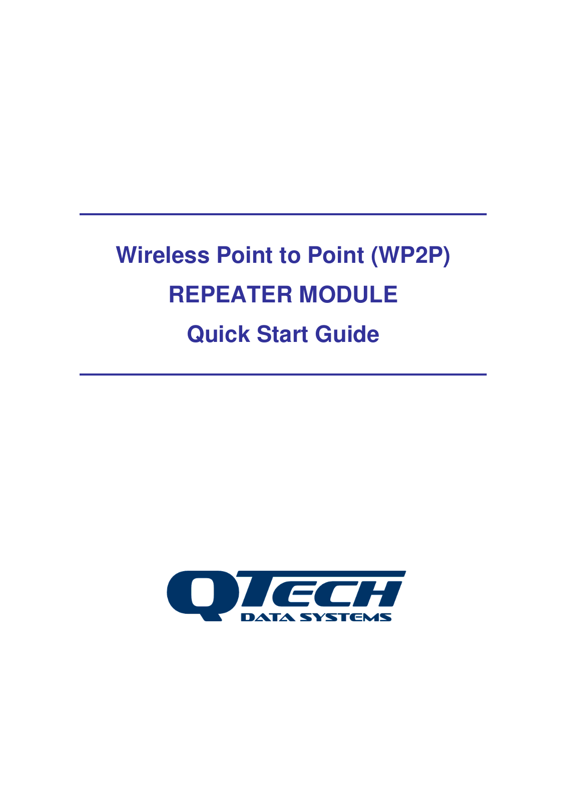 QTech WP2P User Manual