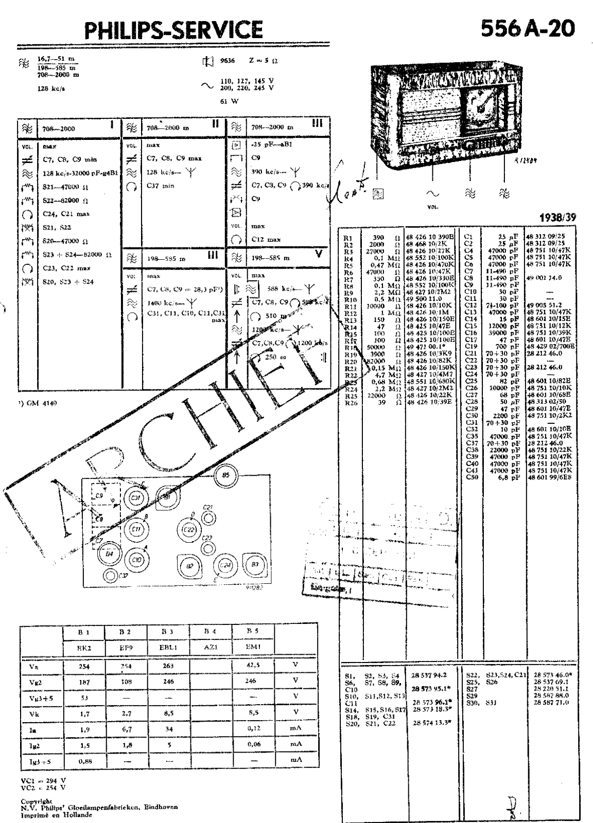 Philips 556-A Service Manual