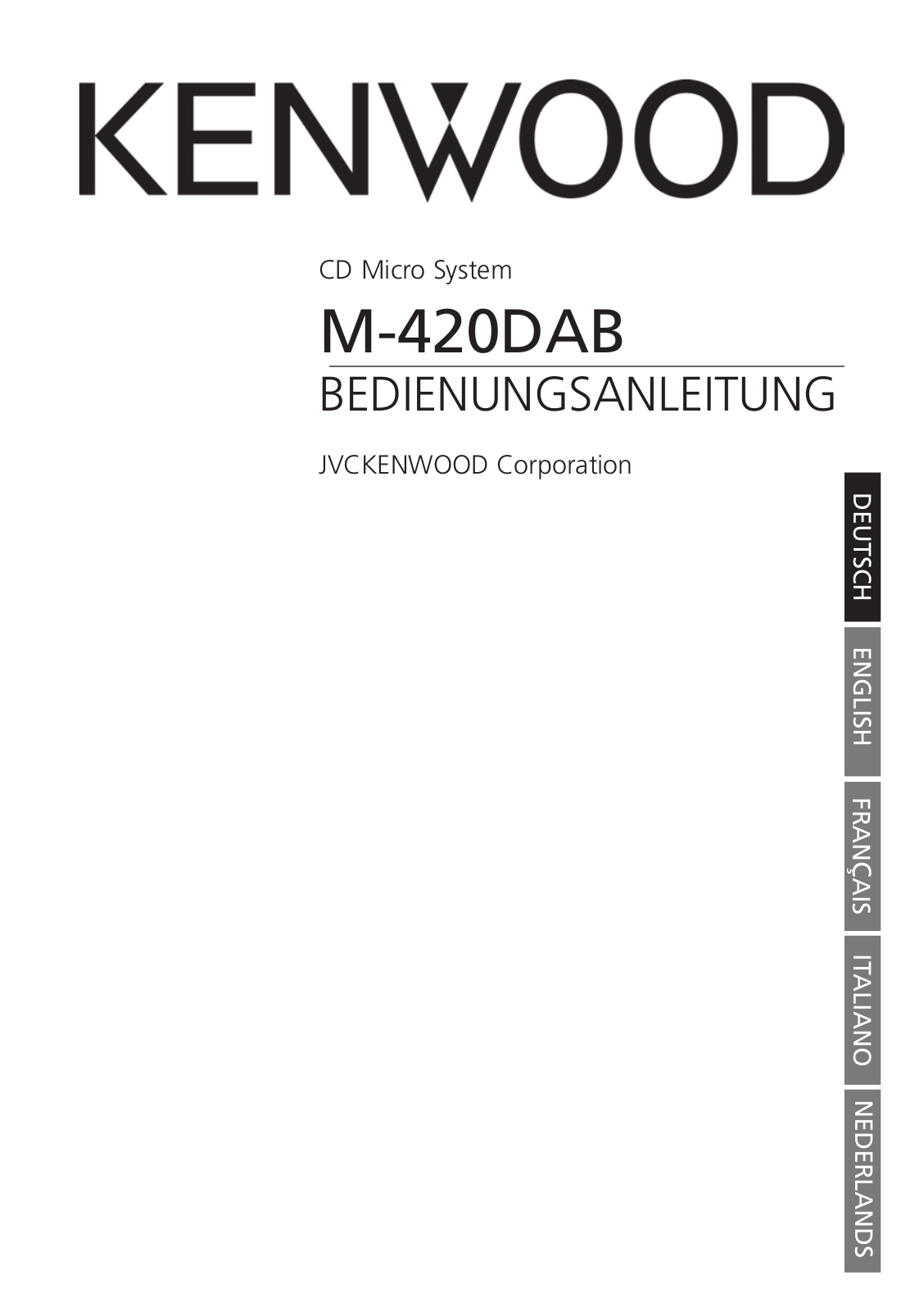 KENWOOD M-420DAB User Manual