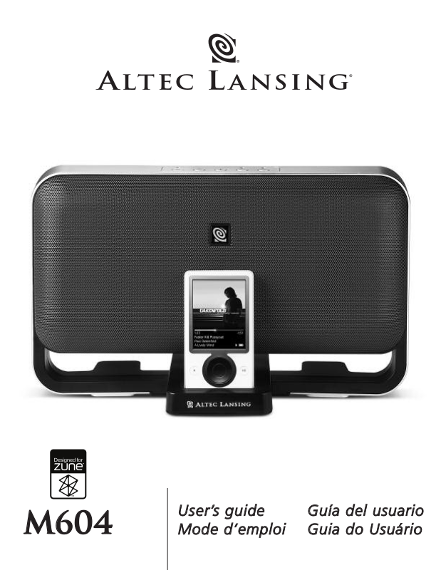 Altec Lansing M604 User Manual