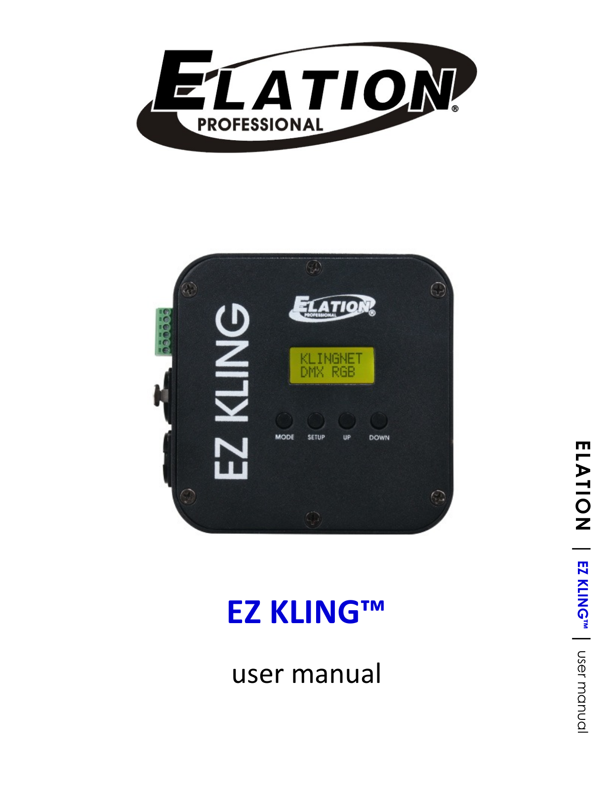 Elation EZ KLING Users Manual