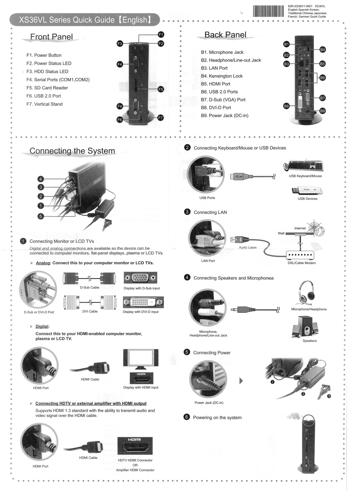 Shuttle 62R-XS36V1-0601 User guide