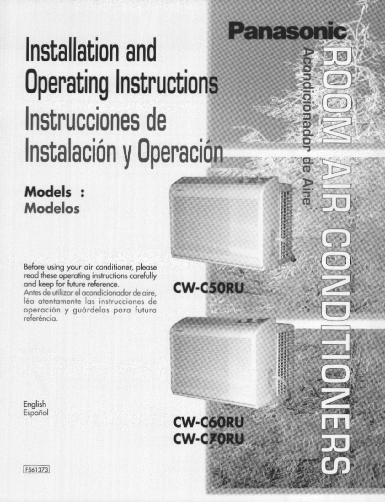 Panasonic CW-C60RU, CW-C70RU User Manual