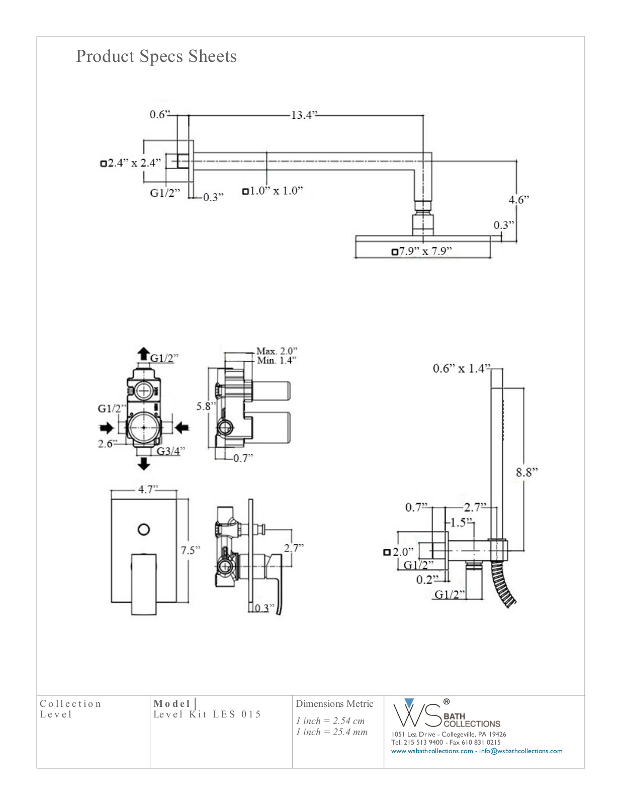 WS Bath Collections WSO3367 Specifications - ManualMachine.com
