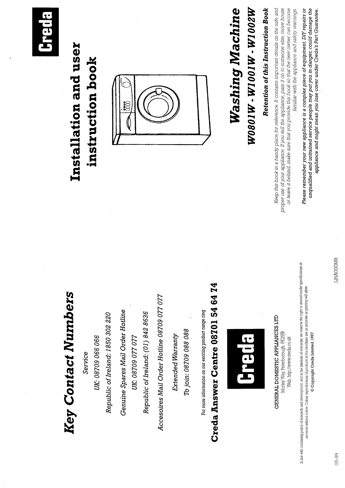 Creda W1002 User Manual