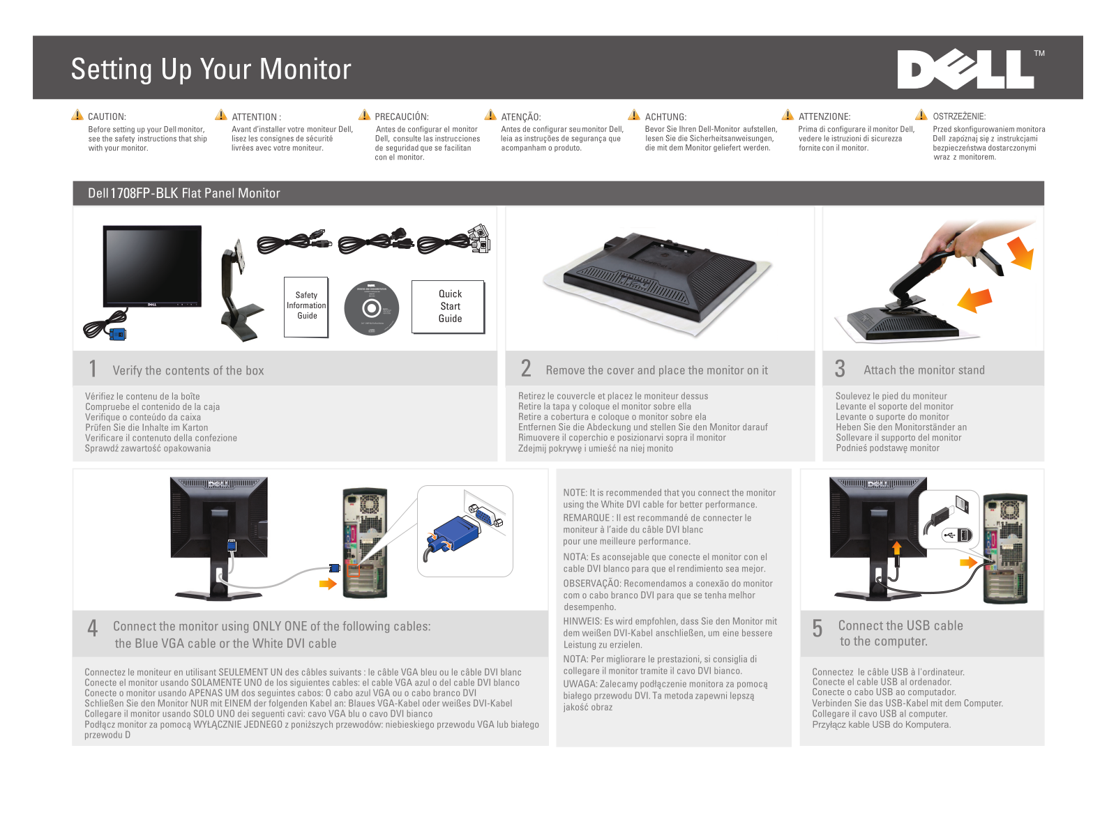 Dell 1708FP-BLK User Manual