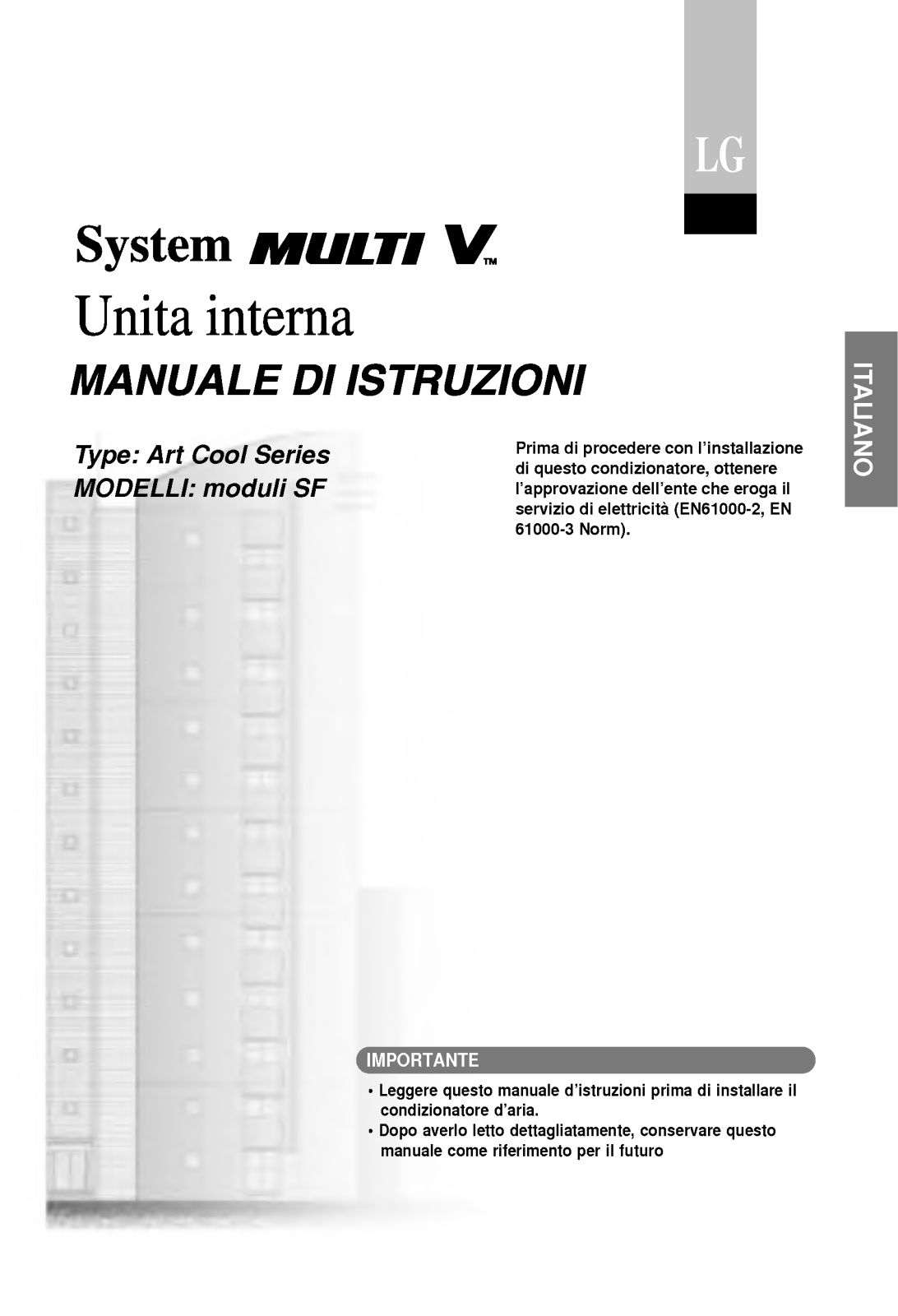 Lg ARNU12GSF11, ARNU09GSF11, ARNU07GSF11 User Manual