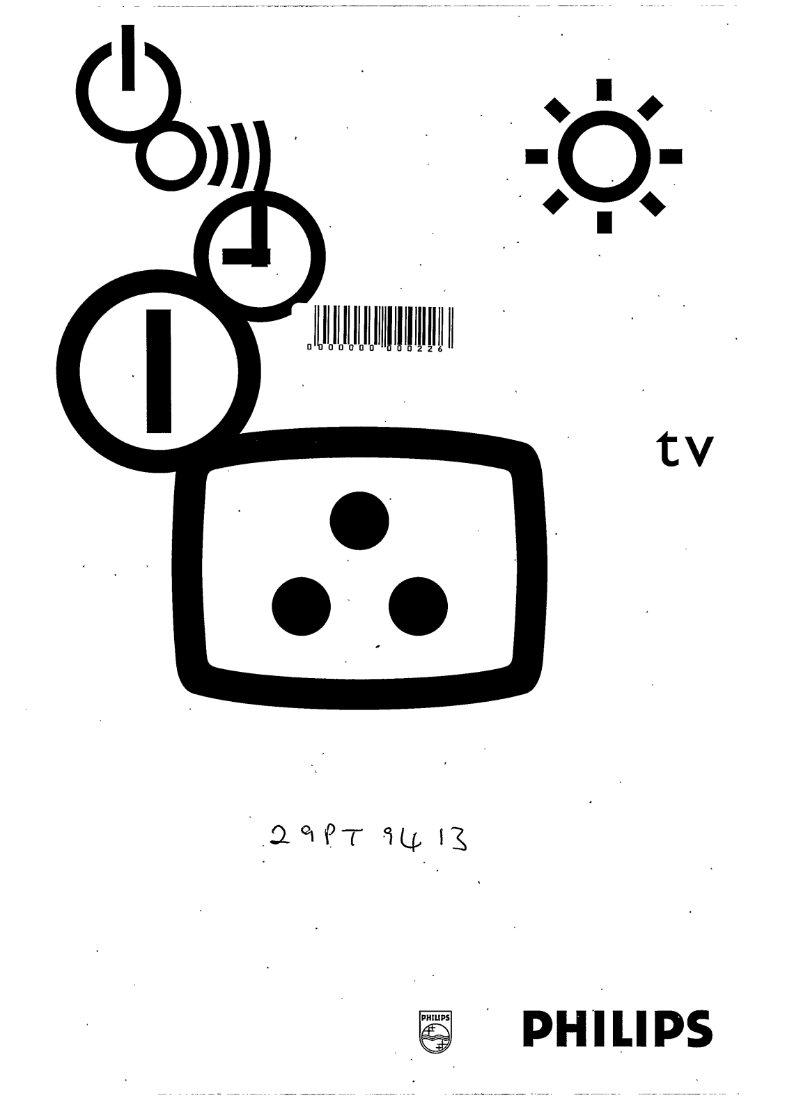 Philips 29PT9413 User Manual