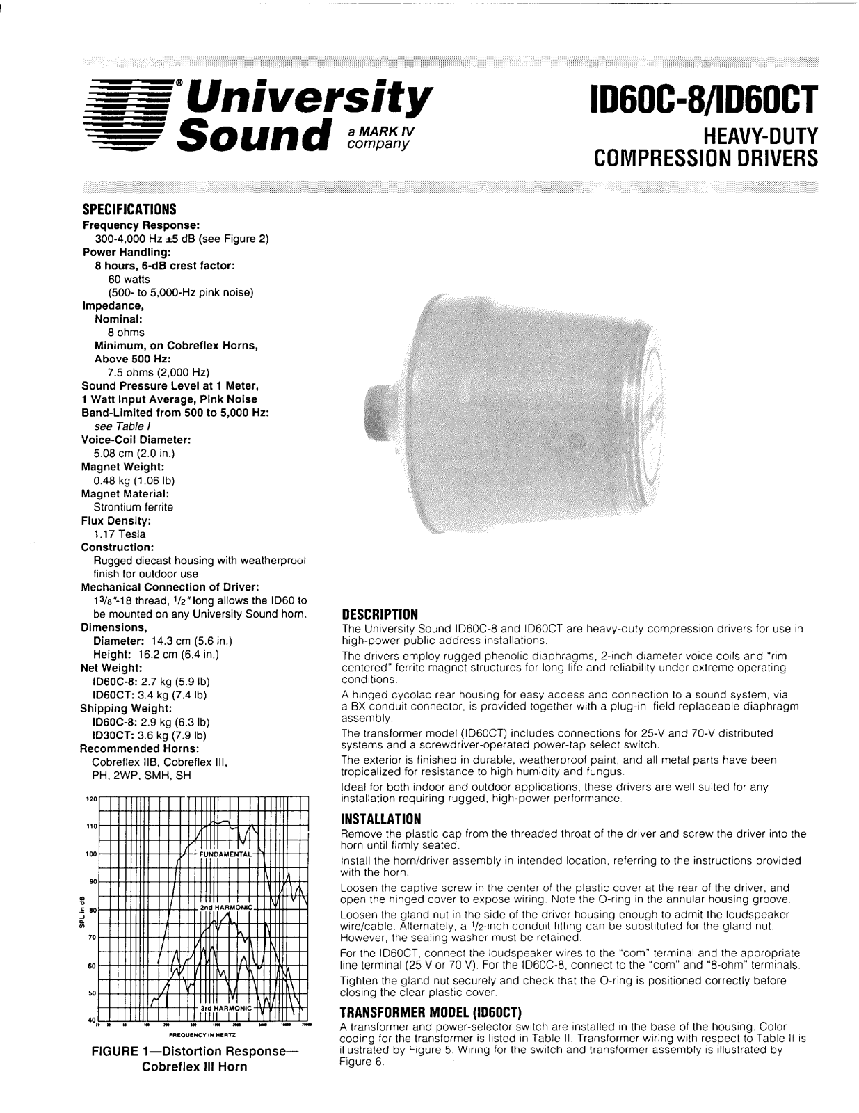 Electro-Voice 74248 User Manual