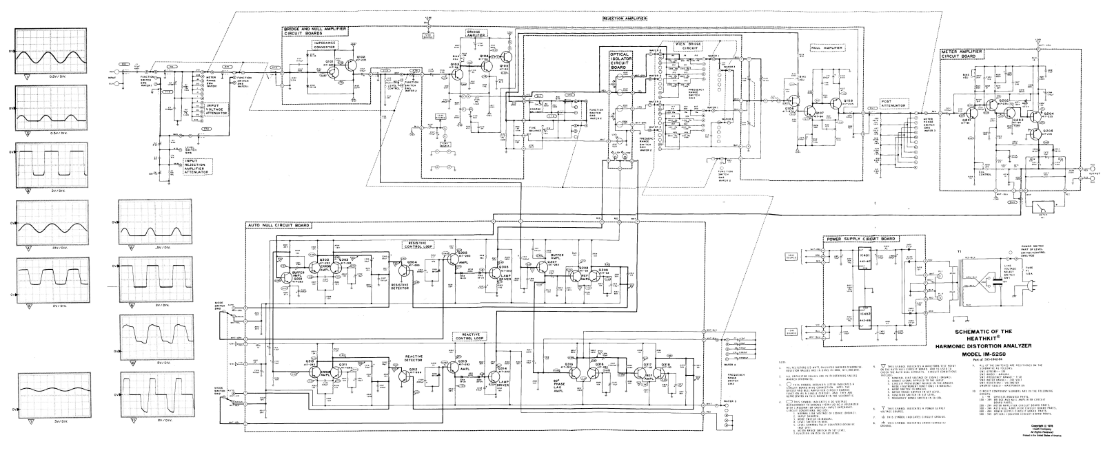 Heathkit IM-5258 Schematic