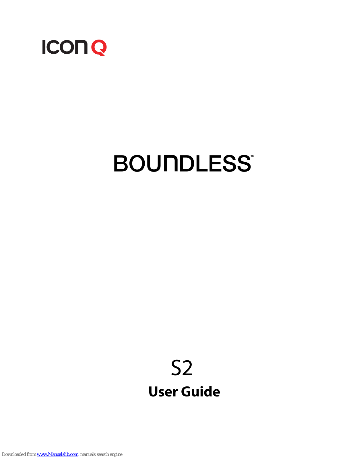 Icon Q Boundless S2 User Manual