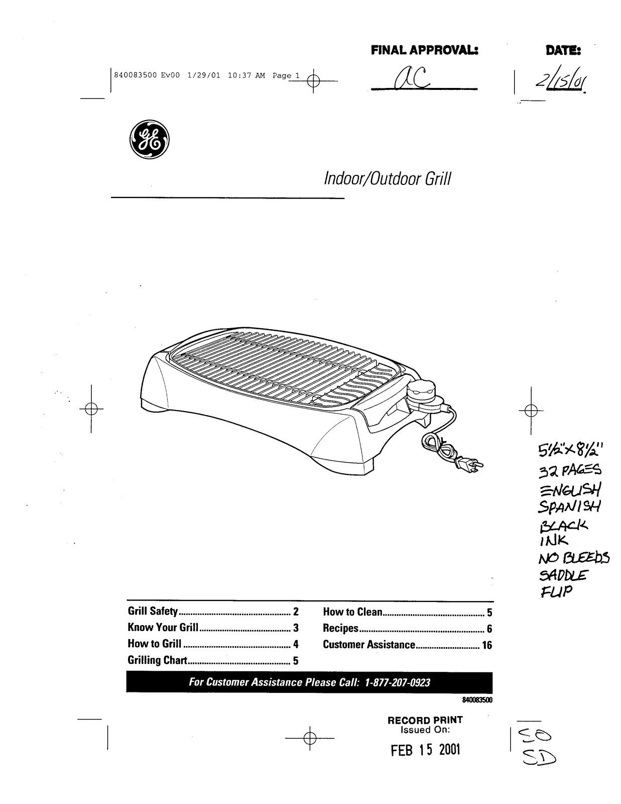 GE 106811 User Manual