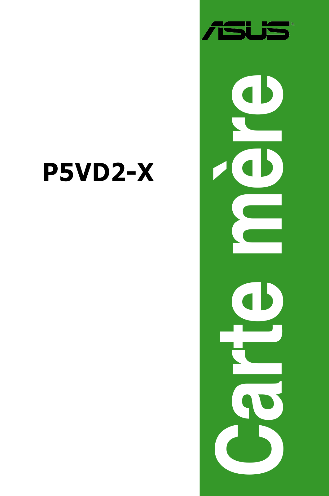 Asus P5VD2-X User Manual