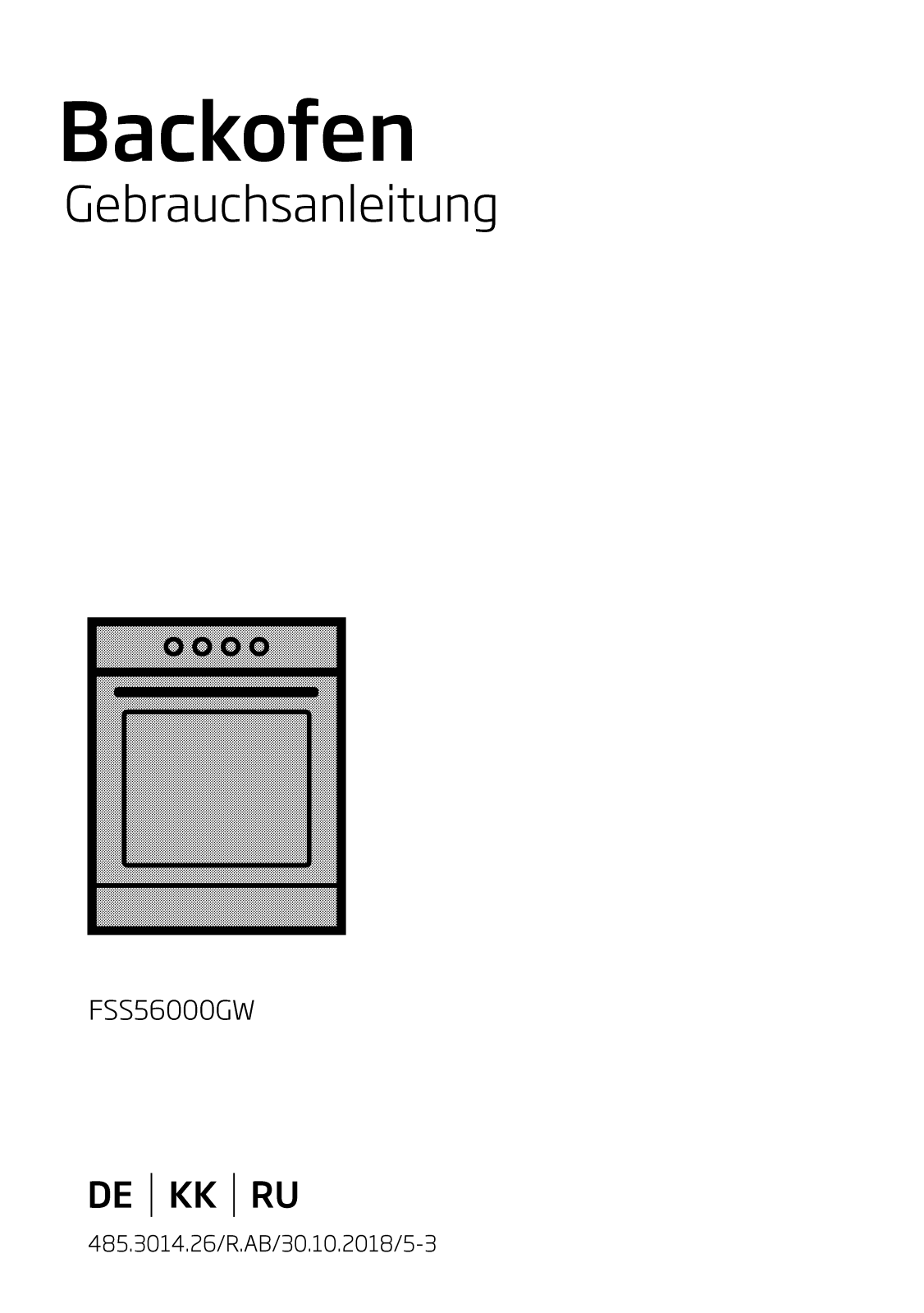 Beko FSS56000GW User manual