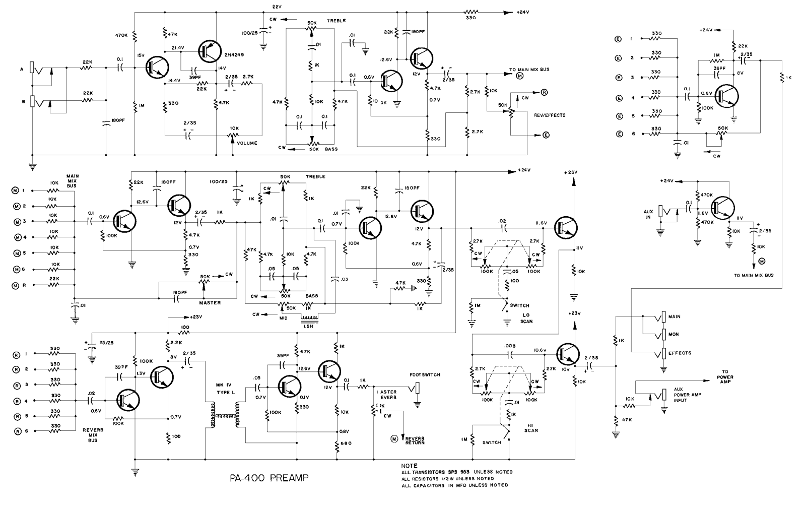 Peavey pa 400 schematic