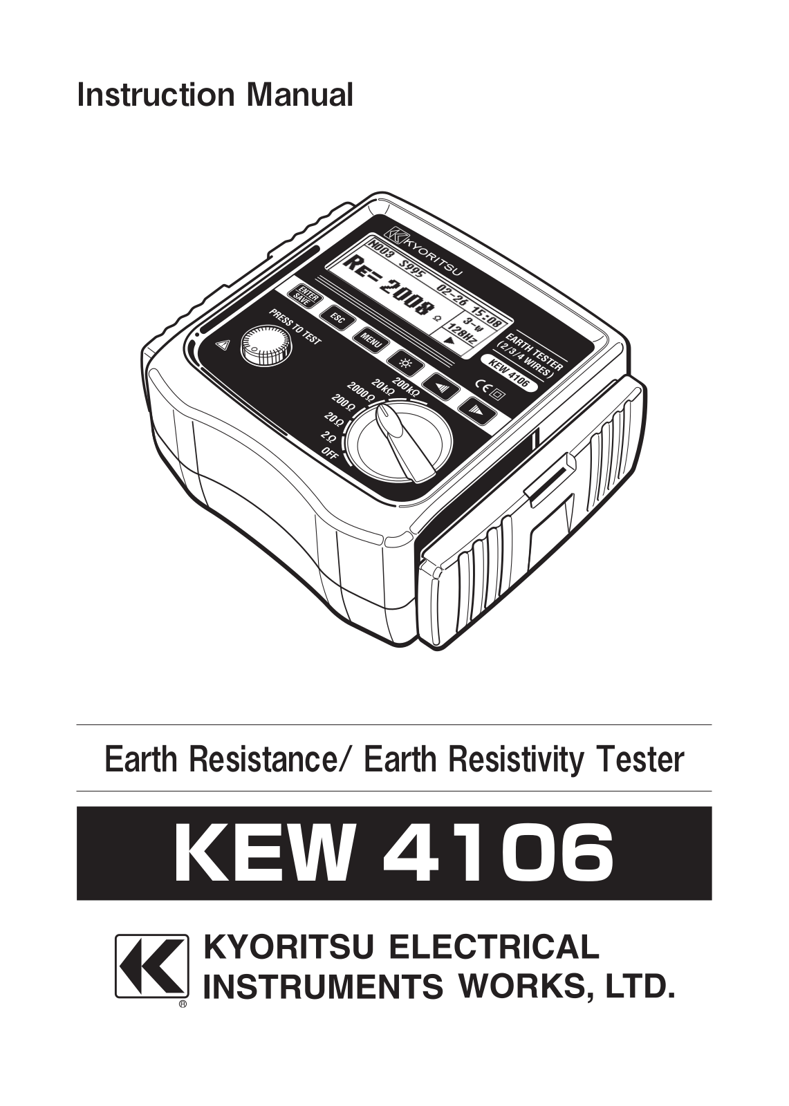 KYORITSU 4106 User Manual