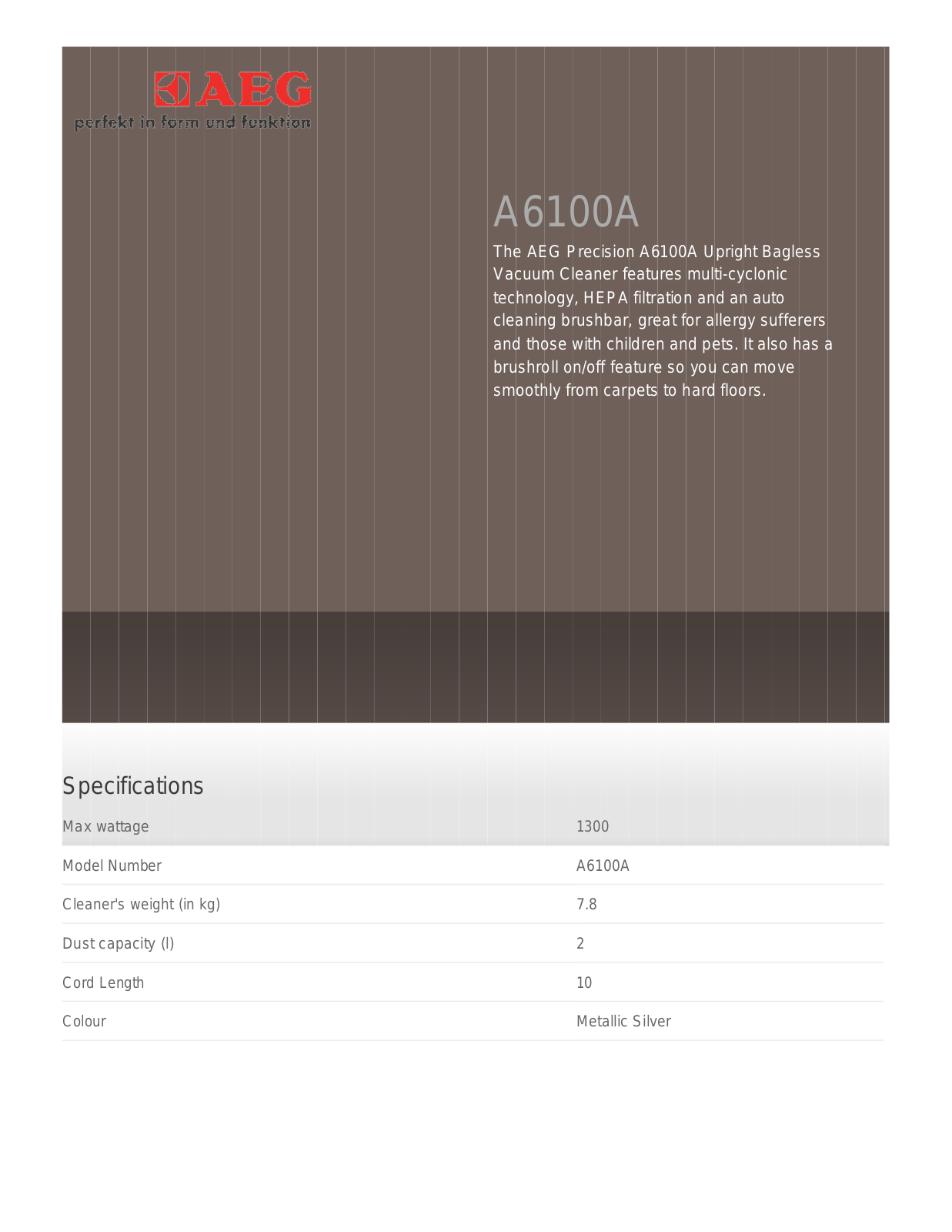 AEG A5200AZ User Manual