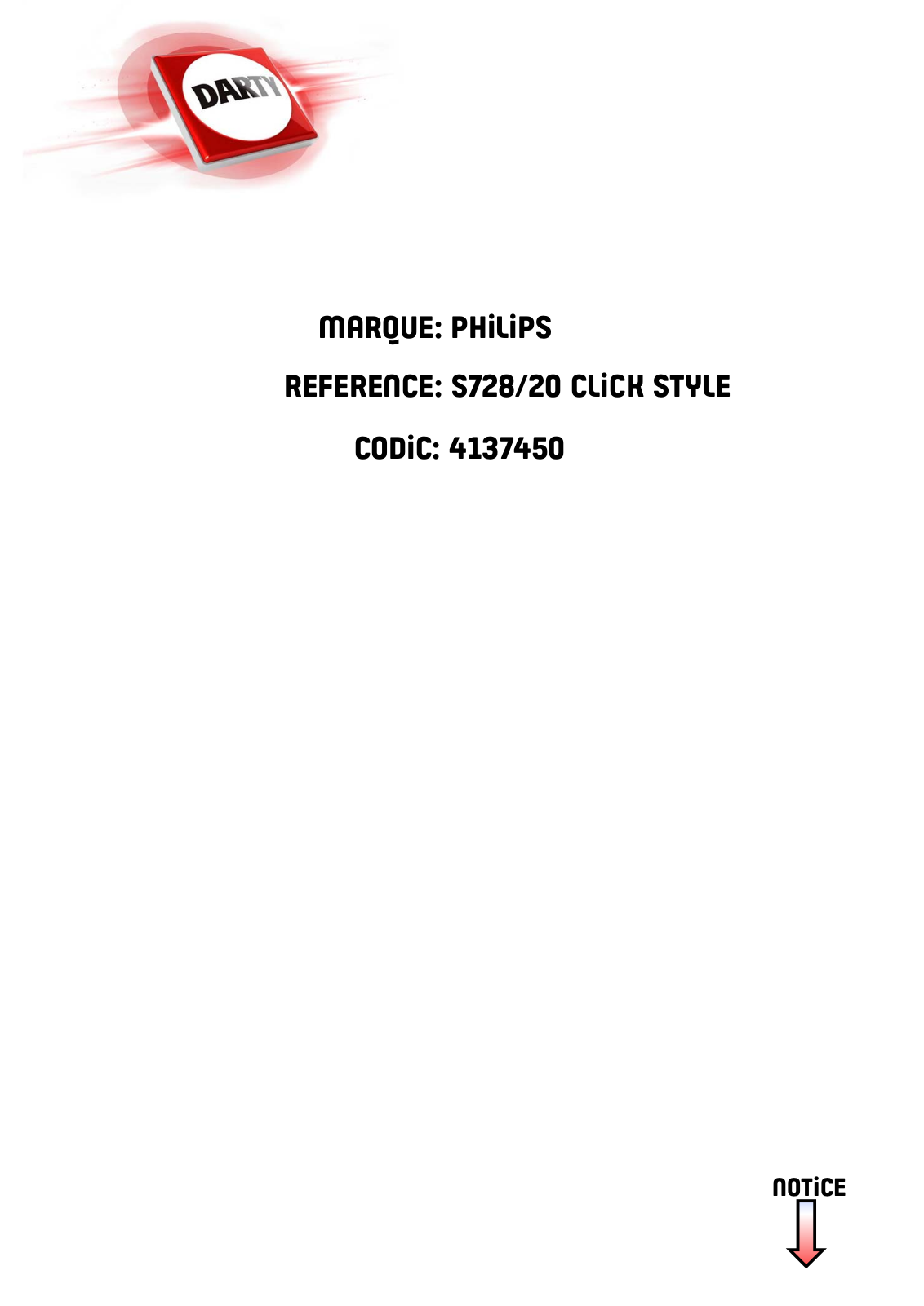 Philips S728/20 User Manual