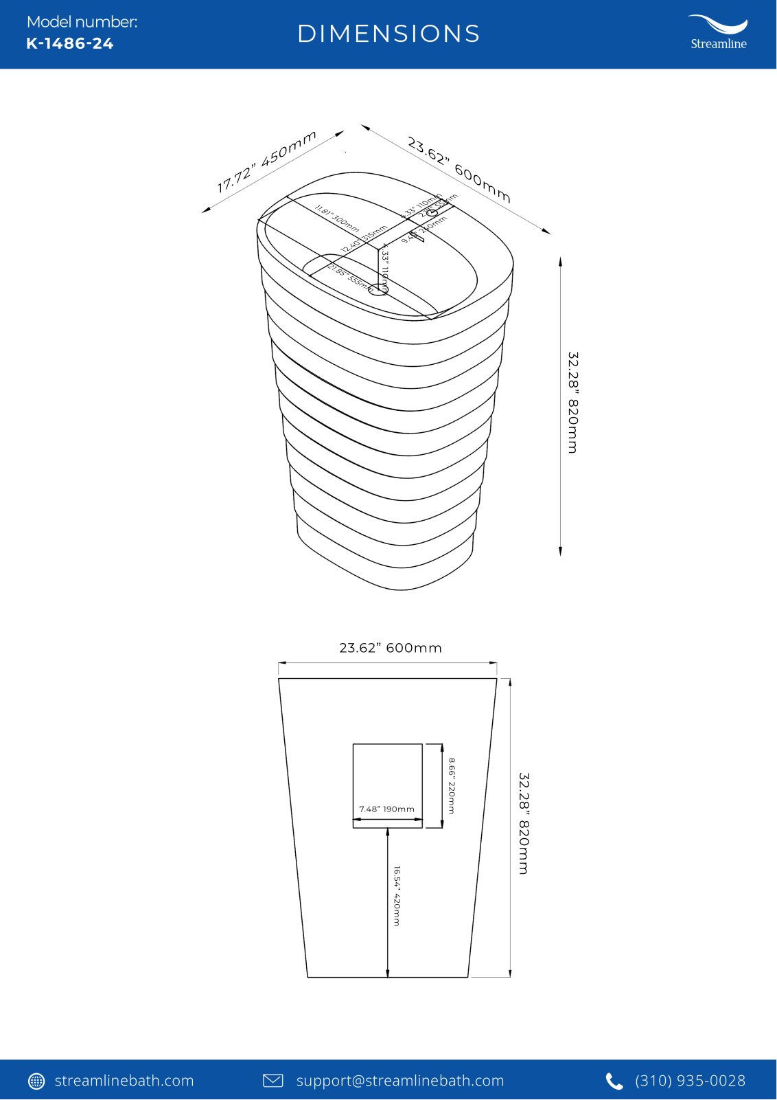 Streamline Bath SLBH7628 Specifications - ManualMachine.com