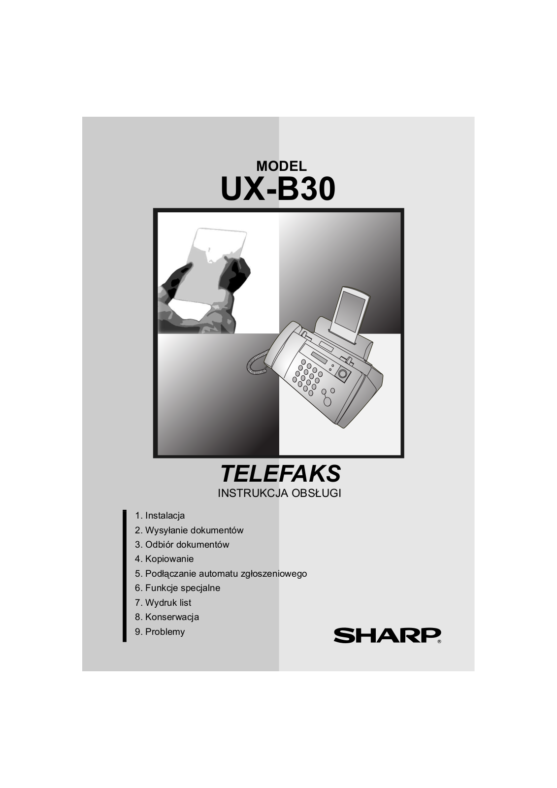 SHARP UX-B30 User Manual